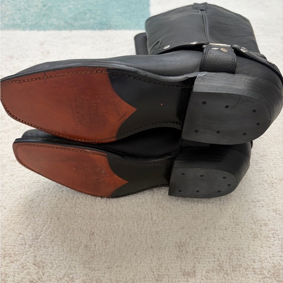 Black Leather Boulet motorcycle boots - Picture 6 of 8